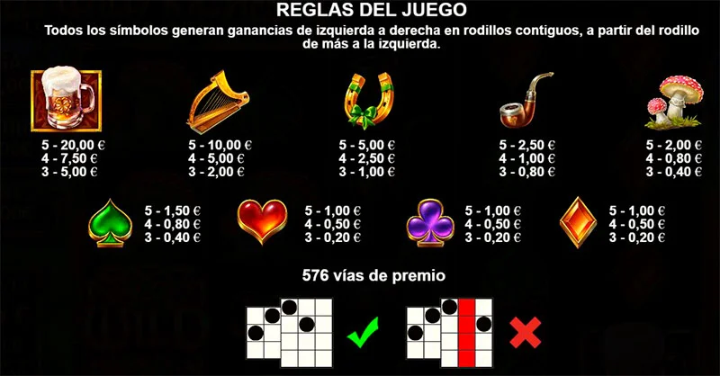 Símbolos del juego Wild Wild Riches