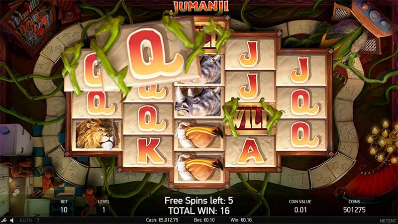 Símbolos Jumanji slot